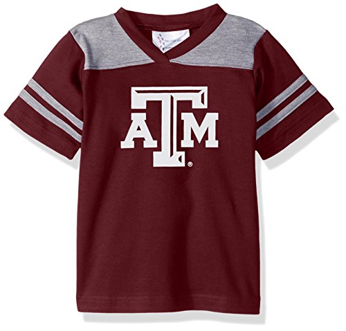 ncaa texas a&m aggies toddler boys football shirt, maroon, 4